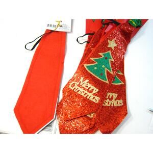 Glittery Merry Christmas Tie a Gift  for all Ages with Christmas Tree